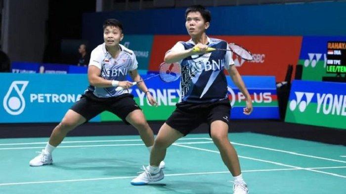 Pasangan ganda putri Indonesia, Apriyani Rahayu/Siti Fadia Silva Ramadhanti di Malaysia Open 2023