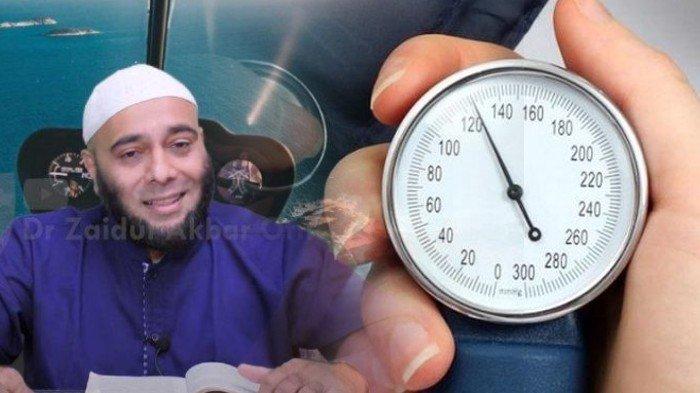 dr Zaidul Akbar bagikan 5 cara menurunkan tekanan darah tinggi tanpa obat, termasuk rutin puasa.