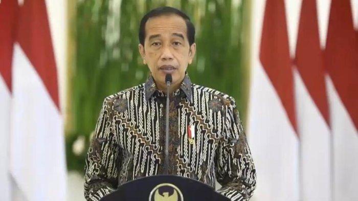 Presiden Joko Widodo memberikan ucapan selamat merayakan Hari Ulang Tahun (HUT) ke-57 kepada seluruh keluarga besar Partai Golongan Karya (Golkar) di seluruh Indonesia, Sabtu (23/10/2021) malam