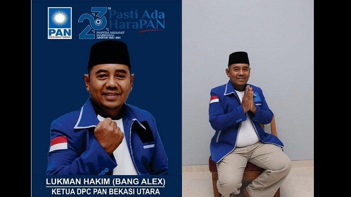 Foto: Ketua DPC PAN Bekasi Utara, Lukman Hakim alias Bang Alex.