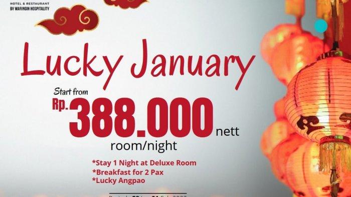 Moment Imlek tentunya merupakan moment yang dinantikan untuk berkumpul bersama keluarga. Memasuki perayaan Tahun Baru Cina, Lotus Garden Hotel by Waringin Hospitality menyediakan paket menginap “Lucky January”. (Istimewa)