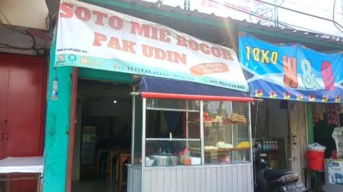 Kedai Soto Mi Bogor Pak Udin di di Jalan Veteran, Margajaya, Bekasi Selatan.