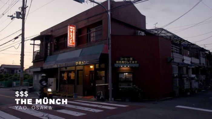 Kedai kopi The Munch di Osaka, Jepang.
