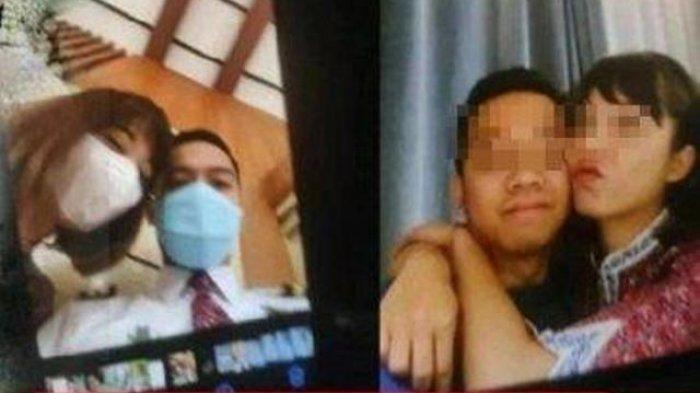 Pose pramugari dan pilot diduga selingkuh yang digerebek di kamar hotel Surabaya.