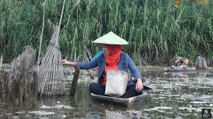 Muncong, alat tradisional untuk menangkap ikan di Tebat Rasau
