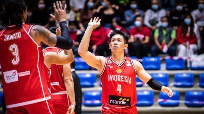 Pebasket Abraham Grahita yang memperkuat timnas basket Indonesia di ajang Kualifikasi FIBA World Cup Qualifiers Window III.