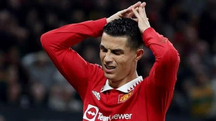 Pemain Man United Cristiano Ronaldo.