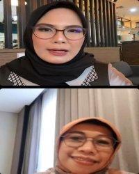 Istri Wali Kota Depok Elly Farida yang akrab disapa Bunda Elly bersama Nina Nugroho dalam acara Nina Nugroho Solution.