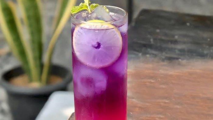Minuman Perihal Kopi Butterfly Pea