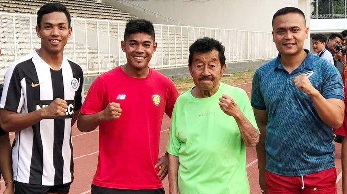 Sprinter putra Indonesia, Lalu Muhammad Zohri saat ditemui di Stadion Madya, Senayan, Jakarta, Rabu (27/4/2022) membahas kesiapan dan targetnya pada SEA Games XXXI/2021 Vietnam