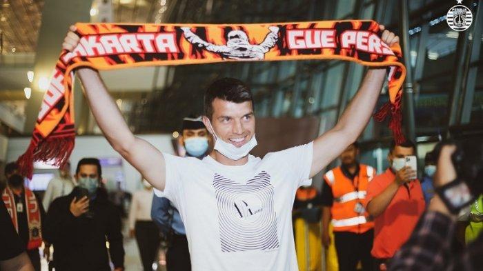 Pemain asing Persija Jakarta Ondrej Kudela akhirnya tiba di Jakarta.