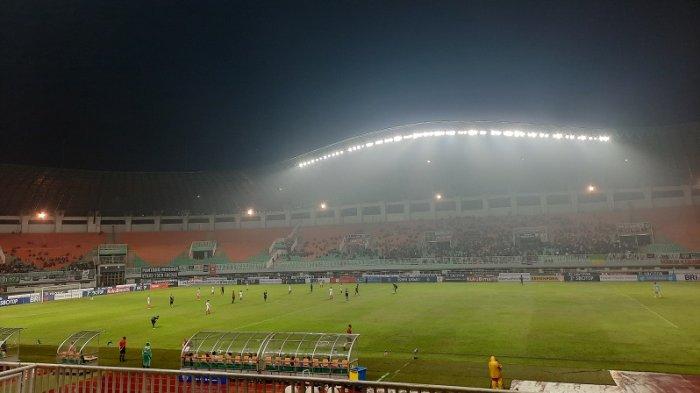 Persikabo 1973 meraih kemenangan atas Persis Solo dalam lanjutan Liga 1 2022/2023 di Stadion Pakansari, Cibinong, Minggu (7/8/2022).