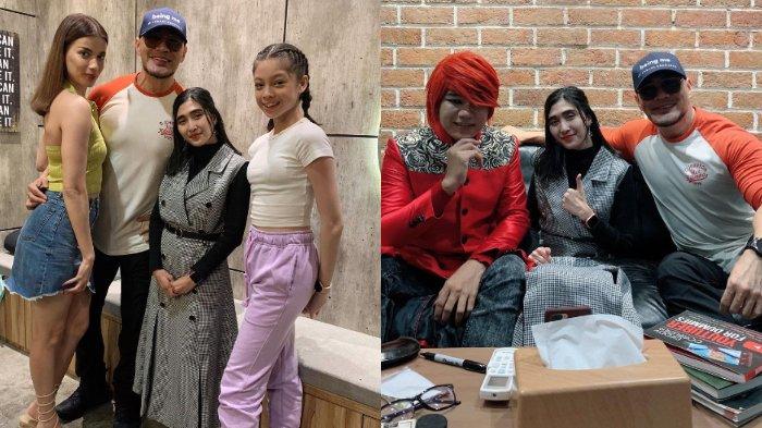 Potret Tika Mega Lestari istri Marcel Radhival alias Pesulap Merah bersama Deddy Corbuzier dan Sabrina Chairunnisa serta Nada Tarina Putri