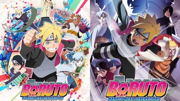 Poster serial anime Boruto: Naruto Next Generations yang termasuk dalam 8 daftar rekomendasi serial anime bergenre Shounen yang tayang selain di anoBoy.