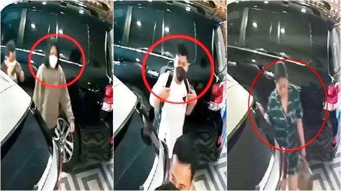 Rekaman CCTV perlihatkan Brigadir J dan Istri Irjen Ferdy Sambo saat tiba dirumah Pribadi Ferdy Sambo untuk PCR.