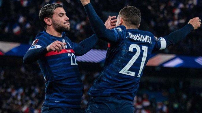 Lucas Hernandez bersama saudaranya Theo Hernandez di timnas Prancis