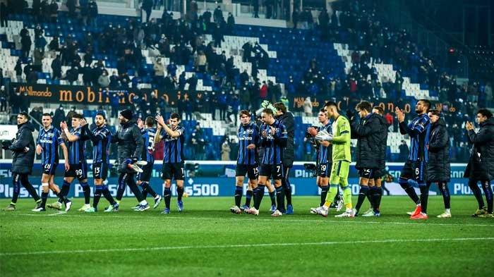Skuad Atalanta usai menghadapi Inter Milan di Liga Italia