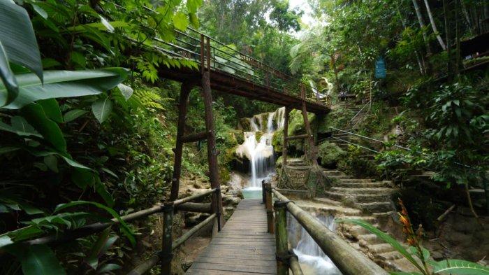 Ekowisata Sungai Mudal di Kabupaten Kulon Progo, Daerah Istimewa Yogyakarta.