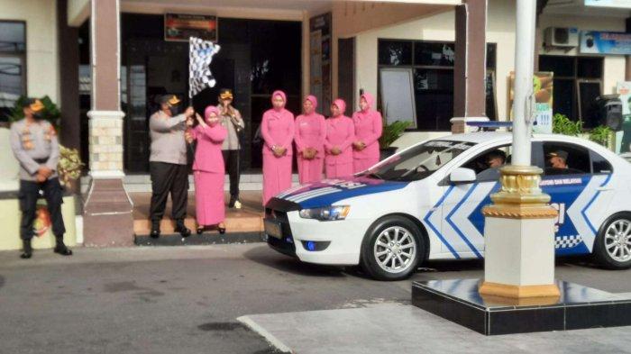 Istimewa/Polres Wonogiri Bantuan sosial untuk korban gempa bumi Cianjur dari Polres Wonogiri bersama Bhayangkari.