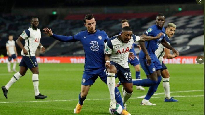Laga Tottenham Hotspur vs Chelsea pada putaran keempat Piala Liga Inggris, Rabu (30/9/2020) dini hari WIB.(Tangkapan layar Twitter @ChelseaFC)