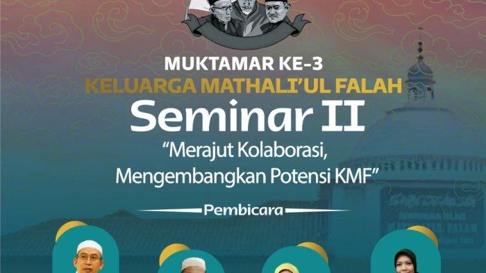Keluarga Mathaliul Falah atau KMF akan menggelar muktamar ke-3 di Gedung Prof. Ahmad Ludjito Kampus I Universitas Islam Negeri (UIN) Walisongo Semarang, Tambakaji, Ngaliyan, Kota Semarang pada Jumat (6/1/2023) hingga Sabtu (7/1/2023) di Kota Semarang.