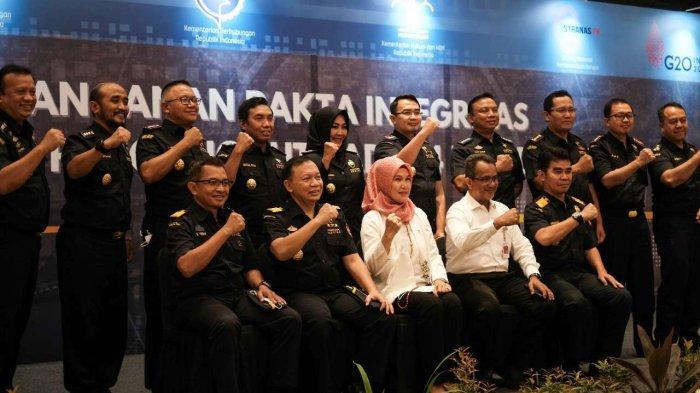 penandatanganan Pakta Integritas penerapan SSm Pengangkut pada 14 pelabuhan utama, Senin (22/08/2022).