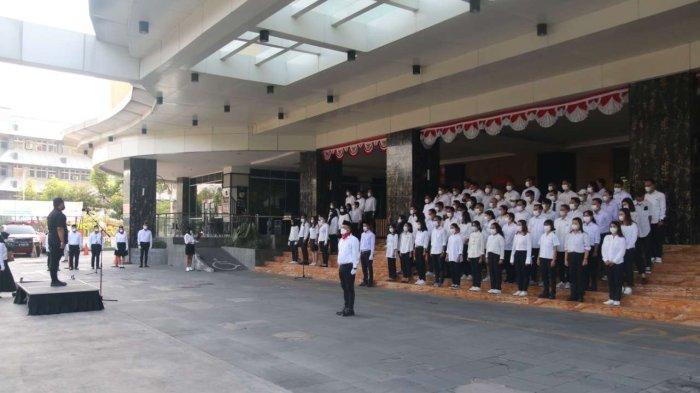 perayaan HUT RI ke - 77 dengan kegiatan lomba 17 Agustus