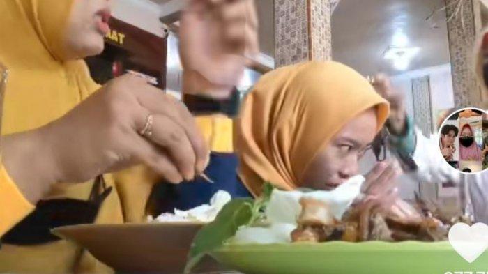 Potongan gambar video perempuan ditoyor pengemis. (ISTIMEWA)