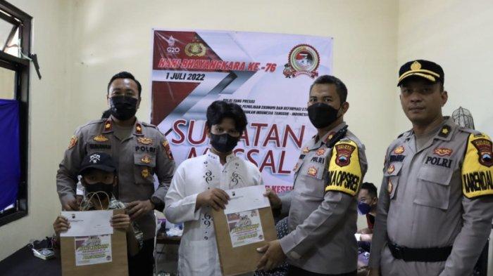 Polres Semarang menggelar khitan massal di Alun-Alun Bung Karno Ungaran, Kab Semarang, Jawa Tengah, Jumat (17/6/2022).