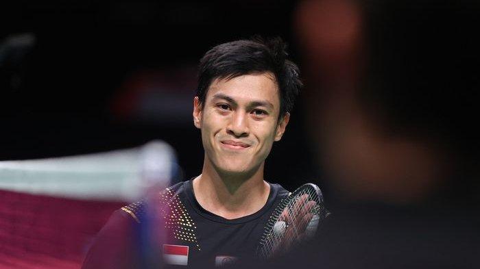 Pebulu tangkis tunggal putra, Shesar Hiren Rhustavito menjadi penentu kemenangan Indonesia atas Taiwan pada laga terakhir Grup A Thomas Cup 2020 di Ceres Arena, Aarhus, Denmark, Rabu (13/10/2021).