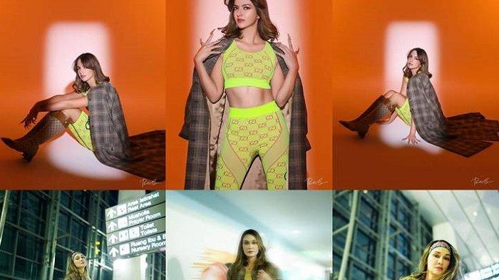 Nia Ramadhani dan Luna Maya sama-sama mengenakan pakaian ketat dari brand ternama dunia.