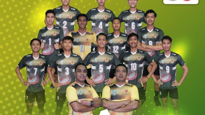 Tim putra PBVSI Jatim di Kejurnas Junior 2022 12-18 Desember 2022.