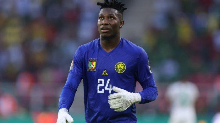 Andre Onana di Piala Afrika (CAN) 2021 antara Kamerun vs Burkina Faso di Stade d'Olembé di Yaounde pada 9 Januari 2022.