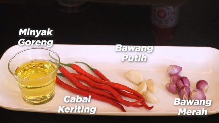 Bahan bumbu halus cumi saus padang