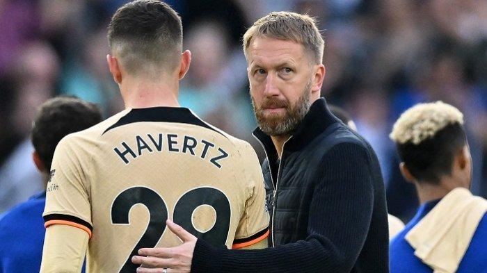 Pelatih Chelsea Graham Potter saat kalah dari mantan timnya Brighton di matchday14 Liga Inggris
