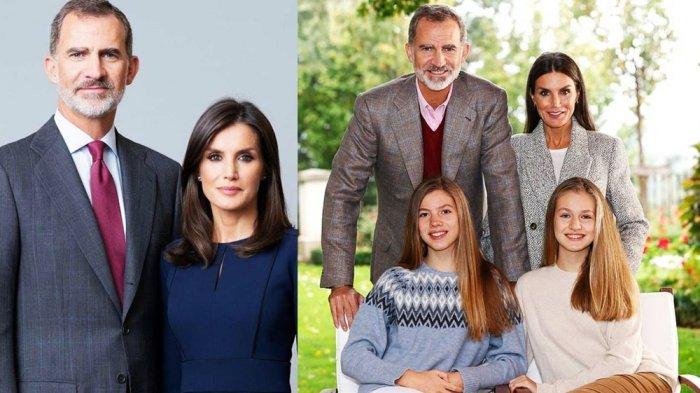Keluarga Kerajaan Spanyol 2022. Raja Felipe VI dan Putri Leanor.