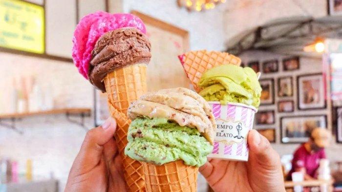 Produk es krim di Tempo Gelato yang difoto oleh Instagram @nongkrong_jogja
