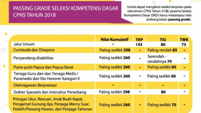 Passing Grade CPNS 2018