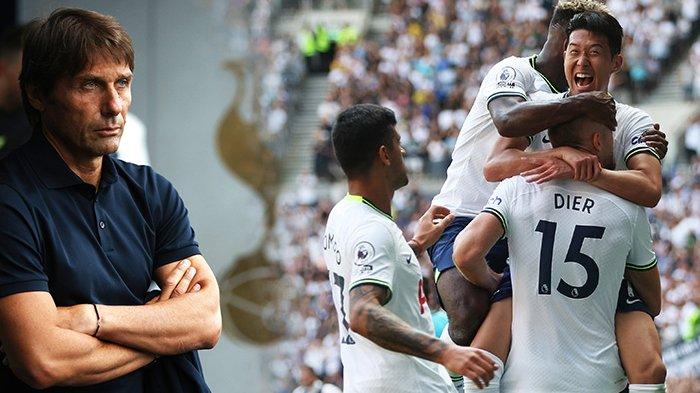 Antonio Conte dan skuad Tottenham Hotspur. (Kolase TribunKaltara.com / tottenhamhotspur.com)