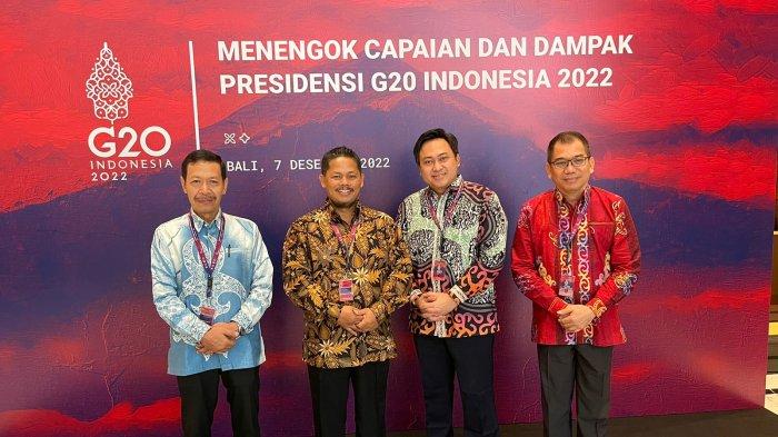 Peserta Diskusi Menengok Capaian dan Dampak Presidensi G20 Indonesia 2022 di Bali dari Provinsi Kalimanatan Utara: Bank Indonesia KPw Kaltara, DPMPTSP Provinsi Kaltara, Kadis Koperasi UMKMP Kota Tarakan dan akademisi.
