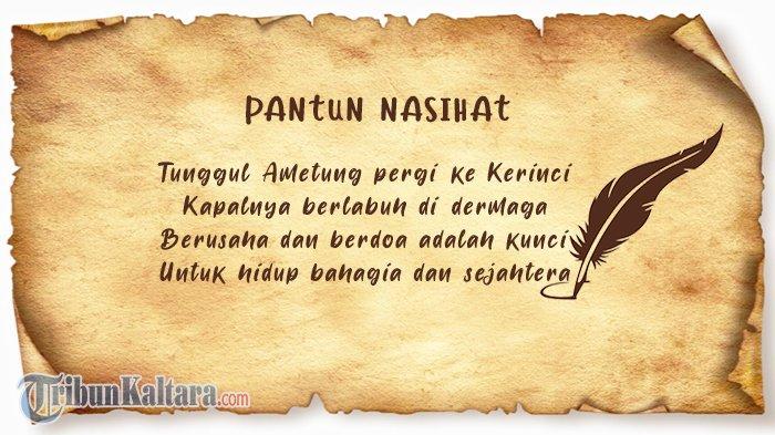 Ilustrasi - Pantun Nasihat. (TribunKaltara.com / Cornel Dimas Satrio)