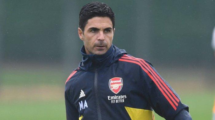 Pelatih Arsenal Mikel Arteta.
