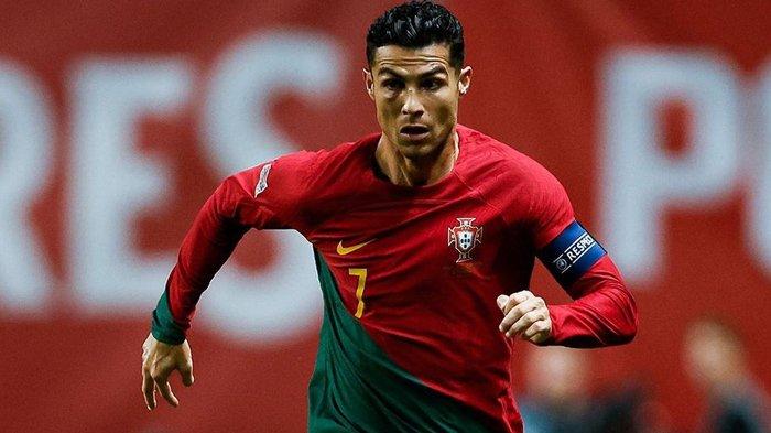 Penyerang Timnas Portugal, Cristiano Ronaldo.