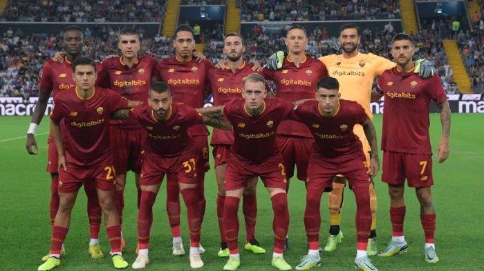 Skuad AS Roma saat bertandang ke markas Udinese di Serie A Liga Italia 2022/2023 pada Senin (5/9/2022).