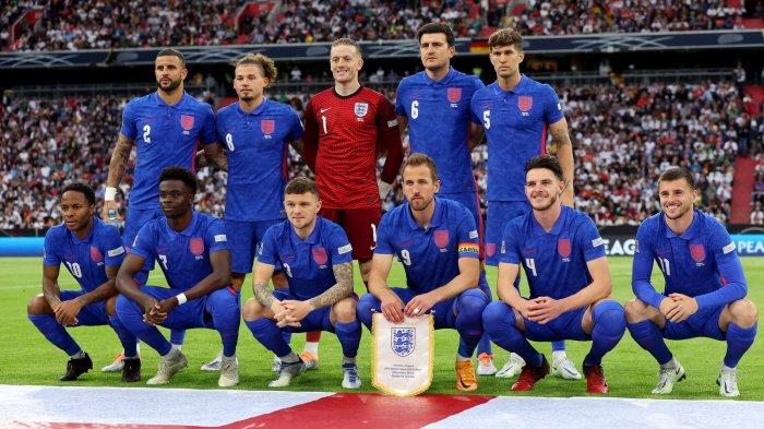 Skuad Timnas Inggris di UEFA Nations League 2022. (Twitter/@England)