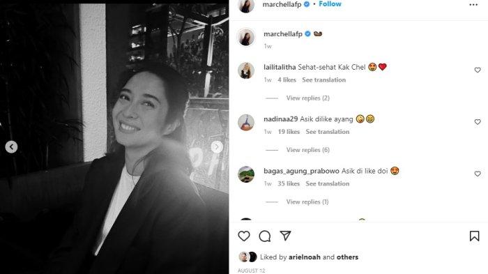 Sosok Marchella Febritrisia Putri, wanita yang diduga jadi kekasih baru Ariel Noah. kabar ini menguat seiring sang vocalis yang terpantau kerap menyukai setiap unggahan sang penulis (Instagram/@marchella FP )