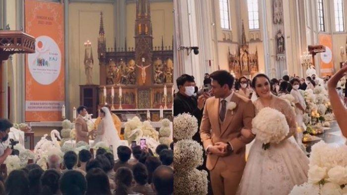 Potret pernikahan Chelsea Islan dan Rob Clinton. (Instagram/ @darejow)