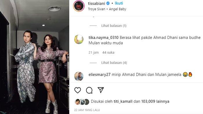 Tissa Biani mengunggah sebuah video yang menunjukkan kebersamaannya dengan anak bungsu Ahmad Dhani dan Maia Estianty tersebut.
Tampak Tissa Biani meluapkan rasa rindunya pada Dul diunggahan tersebut.