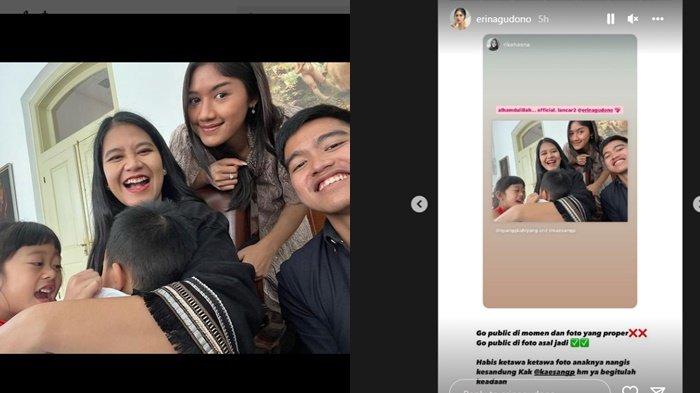Erina Gudono mulai terbuka dengan hubungannya bersama Kaesang usai Kahiyang Ayu beri kode keduanya bakal ke jenjang lebih serius. (Instagram/@erinagudono)