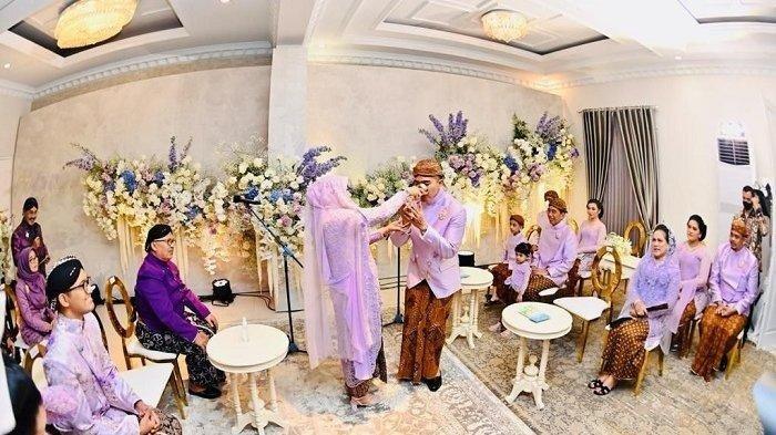 Potret keluarga Presiden Jokowi dan Erina Gudono saat acara midadoreni (Tribunnews/ BPMI Setpres- Rusman)
